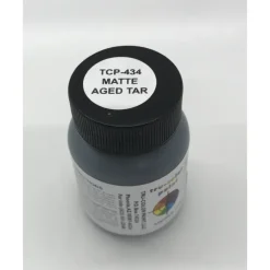 Tru-Color Paint, TCP-434, Air Brush Ready, MATTE-Aged Tar, 1 oz - Model Train Junction: Quality Parts and Art Supplies Online