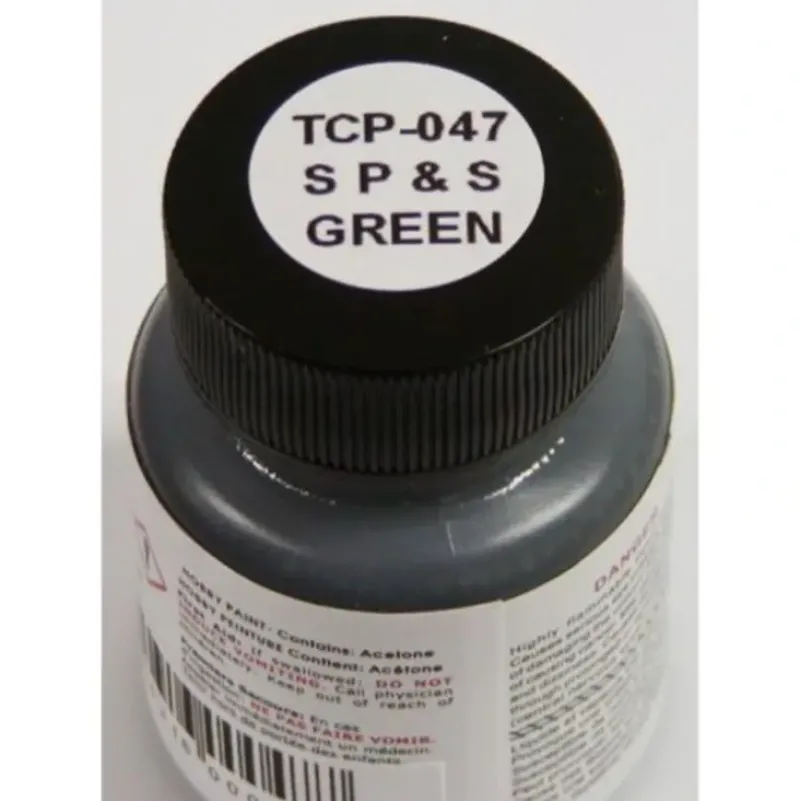 Tru-Color Paint, TCP-047, Airbrush Ready, Spokane Portland & Seattle Green, 1 oz - Model Train Junction: Quality Parts and Art Supplies New