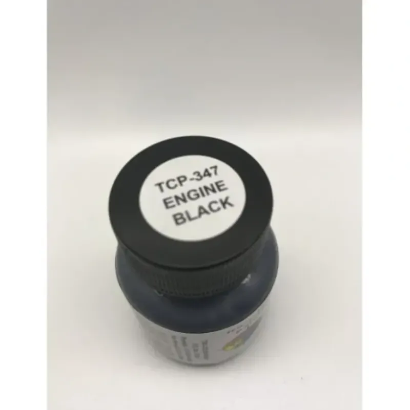 Tru-Color Paint, TCP-347, Airbrush Ready, Engine Black, 1 oz - Model Train Junction: Quality Parts and Art Supplies Clearance
