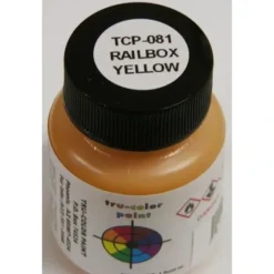 Tru-Color Paint, TCP-081, Airbrush Ready, RBOX Yellow, 1 oz - Model Train Junction: Quality Parts and Art Supplies New