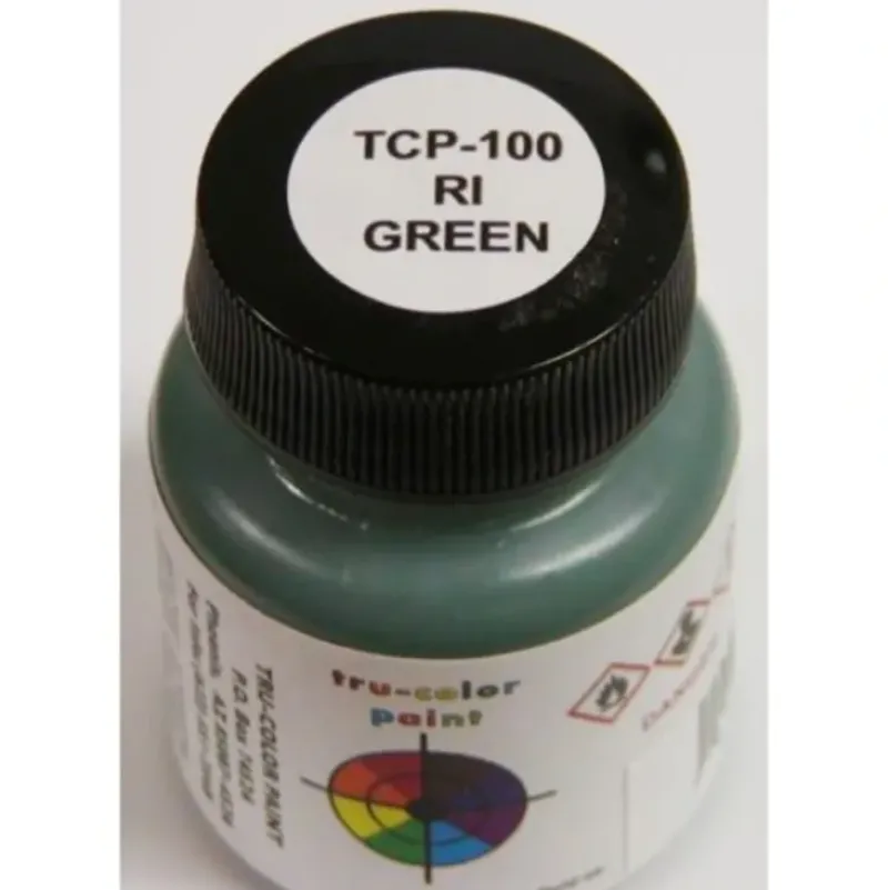 Tru-Color Paint, TCP-100, Airbrush Ready, Rock Island Green, 1 oz - Model Train Junction: Quality Parts and Art Supplies Best