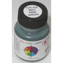 Tru-Color Paint, TCP-102, Airbrush Ready, Maine Central Pine Green, 1 oz - Model Train Junction: Quality Parts and Art Supplies Clearance