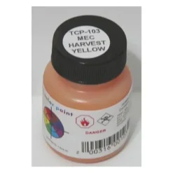 Tru-Color Paint, TCP-103, Airbrush Ready, Maine Central Harvest Yellow, 1 oz - Model Train Junction: Quality Parts and Art Supplies Discount