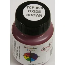 Tru-Color Paint, TCP-093, Airbrush Ready, US Oxide Brown, 1 oz - Model Train Junction: Quality Parts and Art Supplies Outlet
