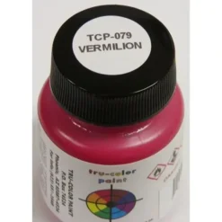 Tru-Color Paint, TCP-079, Airbrush Ready, Vermillion, 1 oz - Model Train Junction: Quality Parts and Art Supplies New