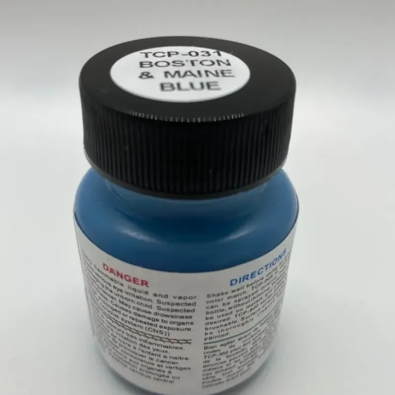 Tru-Color Paint, TCP-031, Airbrush Ready, Boston & Maine Blue, 1 oz - Model Train Junction: Quality Parts and Art Supplies Discount