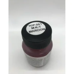 Tru-Color Paint, TCP-281, Airbrush Ready, M-K-T Maroon, 1 oz - Model Train Junction: Quality Parts and Art Supplies Online