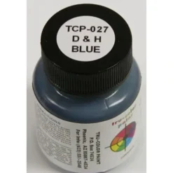 Tru-Color Paint, TCP-027, Airbrush Ready, Delaware & Hudson Blue, 1 oz - Model Train Junction: Quality Parts and Art Supplies New