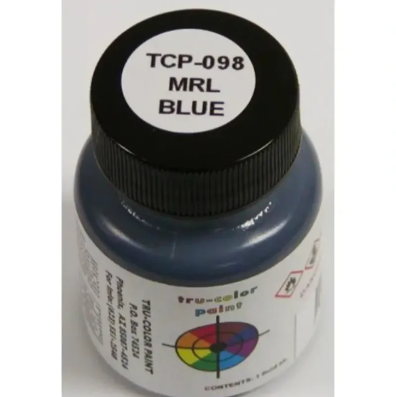 Tru-Color Paint, TCP-098, Airbrush Ready, Montana Rail Link Blue, 1 oz - Model Train Junction: Quality Parts and Art Supplies Sale