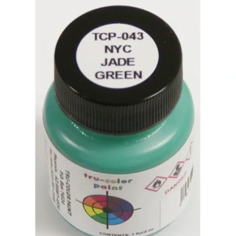 Tru-Color Paint, TCP-043, Airbrush Ready, New York Central Jade Green, 1 oz - Model Train Junction: Quality Parts and Art Supplies Discount