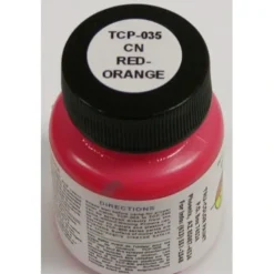 Tru-Color Paint, TCP-035, Airbrush Ready, Canadian National Red/Orange, 1 oz - Model Train Junction: Quality Parts and Art Supplies New