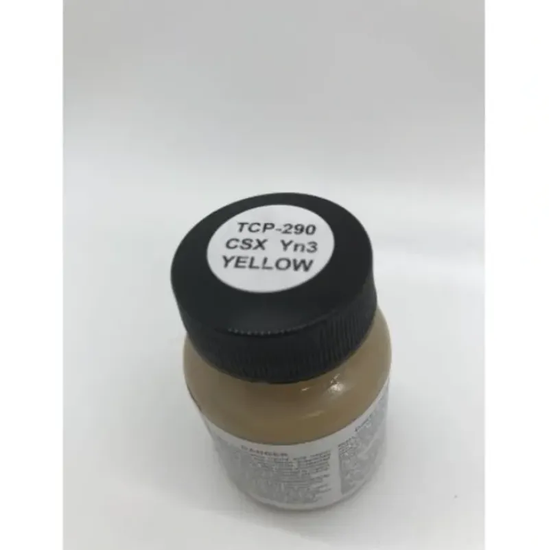 Tru-Color Paint, TCP-290, Airbrush Ready, CSX Yn3 Yellow, 1 oz - Model Train Junction: Quality Parts and Art Supplies Sale