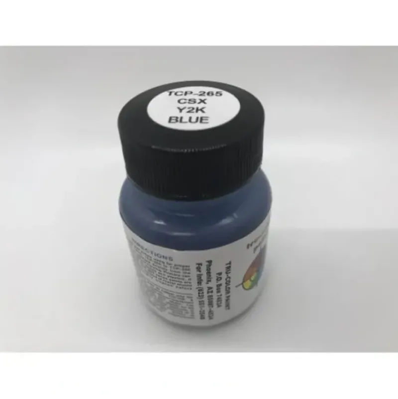 Tru-Color Paint, TCP-265, Airbrush Ready, CSX Blue (Original Color), 1 oz - Model Train Junction: Quality Parts and Art Supplies Best