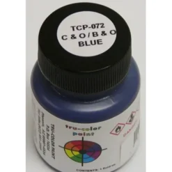 Tru-Color Paint, TCP-072, Airbrush Ready, C&O/B&O Blue, 1 oz - Model Train Junction: Quality Parts and Art Supplies Hot