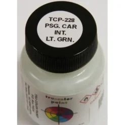 Tru-Color Paint, TCP-228, Airbrush Ready, Passenger Car Interior Light Green, 1 oz - Model Train Junction: Quality Parts and Art Supplies Outlet