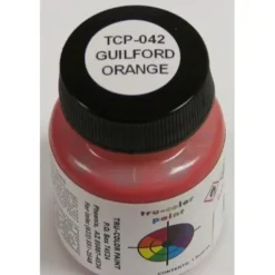 Tru-Color Paint, TCP-042, Airbrush Ready, Guilford Orange, 1 oz - Model Train Junction: Quality Parts and Art Supplies Clearance