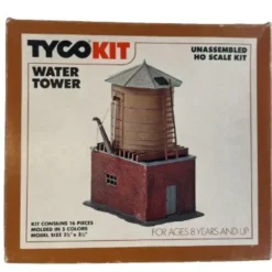 Tyco 7738 HO Water Tower Plastic Building Kit - Model Train Junction: Quality Parts and Art Supplies Clearance