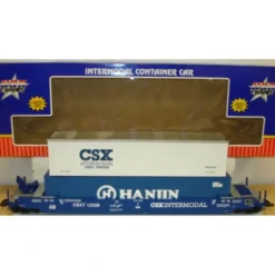 USA Trains 17130 G CSX Gunderson Husky Stack with 2 Containers #2- Metal Wheels - Model Train Junction: Quality Parts and Art Supplies Sale