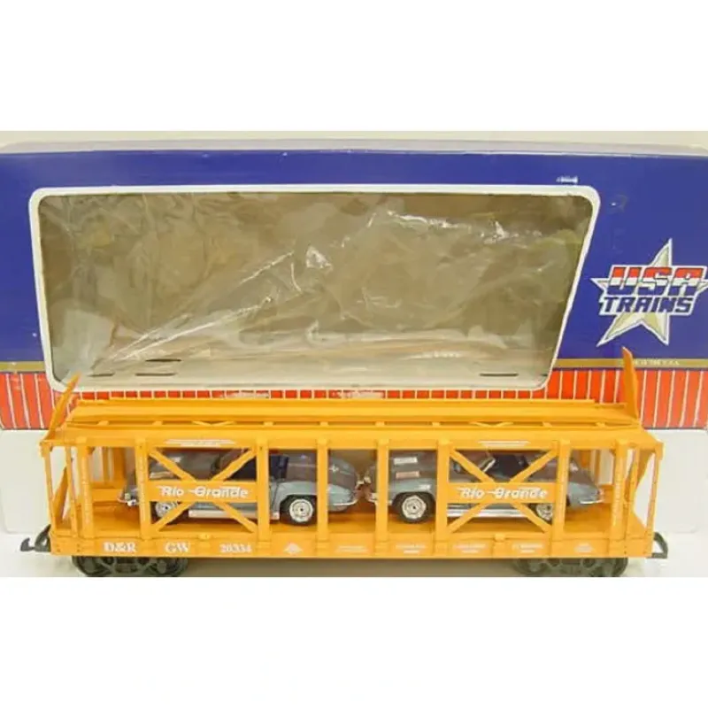 USA Trains 17211 G Denver & Rio Grande Western Double-Deck Auto Rack Orange - Model Train Junction: Quality Parts and Art Supplies Online