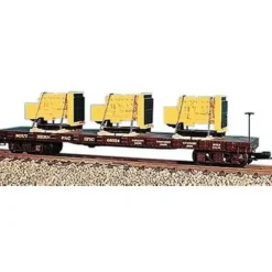 USA Trains 17502 G Southern Pacific Bulkhead Flatcar with 3 Generator Load - Model Train Junction: Quality Parts and Art Supplies Outlet