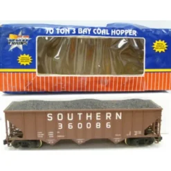 USA Trains 14021 G Southern 70-Ton 3-Bay Coal Hopper with Coal Load #360086 - Model Train Junction: Quality Parts and Art Supplies Outlet