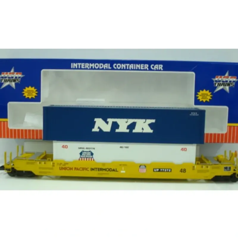 USA Trains 17114 G Union Pacific Gunderson Husky Stack with 2 Containers - Model Train Junction: Quality Parts and Art Supplies