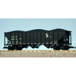 USA Trains R14022 G C&O 70-Ton 3-Bay Coal Hopper with Coal Load #86914 - Model Train Junction: Quality Parts and Art Supplies Clearance