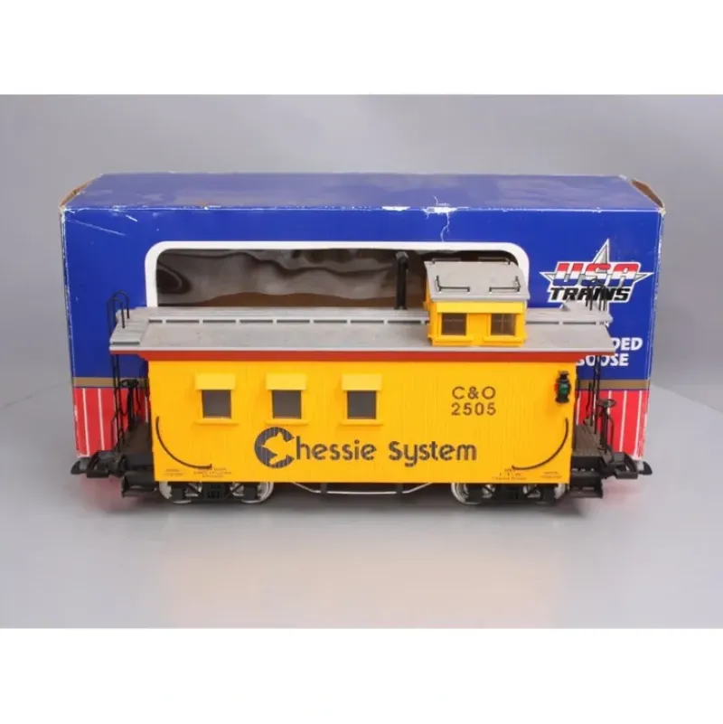 USA Trains R12009 G Chessie Wood Side Caboose - Metal Wheels - Model Train Junction: Quality Parts and Art Supplies New