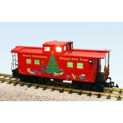 USA Trains R12158 G Christmas Illuminated Center Cupola Caboose - Model Train Junction: Quality Parts and Art Supplies Discount