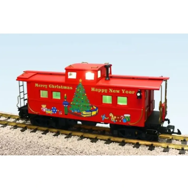 USA Trains R12158 G Christmas Illuminated Center Cupola Caboose - Model Train Junction: Quality Parts and Art Supplies Discount