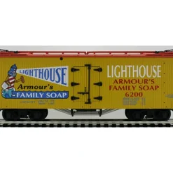 USA Trains R16068 G Lighthouse Soap American Woodsided Refrigerator Car #6200 - Model Train Junction: Quality Parts and Art Supplies Best