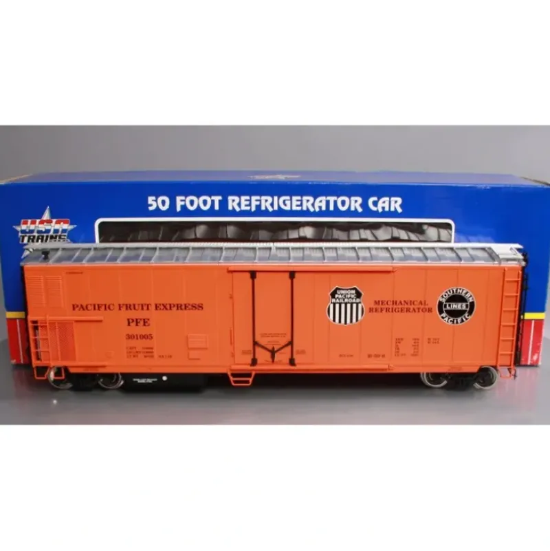 USA Trains R16708 G Pacific Fruit Express 50' Mechanical Refrigerator Car - Model Train Junction: Quality Parts and Art Supplies Clearance