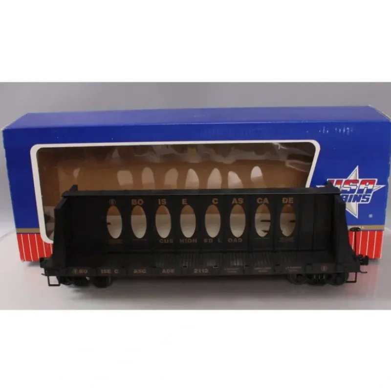 USA Trains R17407 G Scale Boise Cascade Centerbeam Flatcar #2112 - Model Train Junction: Quality Parts and Art Supplies Best