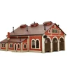 Vollmer 47609 N Three-Track Locomotive Shed Building Kit - Model Train Junction: Quality Parts and Art Supplies Best