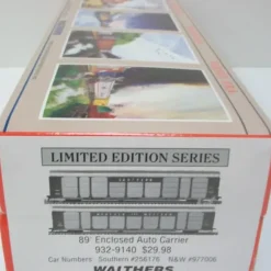 Walthers 932-9140 HO 89' 2-Pack Enclosed Auto Carrier Kits - Model Train Junction: Quality Parts and Art Supplies Sale