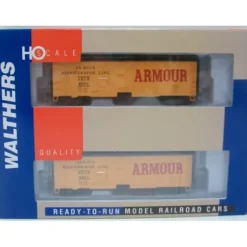 Walthers 932-22573 HO Armour 40' Meat Reefers (Set of 2) - Model Train Junction: Quality Parts and Art Supplies Outlet