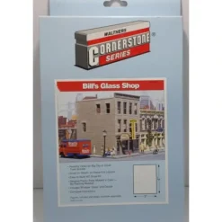 Walthers 933-3002 HO Bill's Glass Shop Cornerstone Series Structure Kit - Model Train Junction: Quality Parts and Art Supplies Best