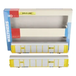 Walthers 932-24876 HO C&O Chessie Thrall 89' Tri-Level Auto Carrier 2-Pack LN/Box - Model Train Junction: Quality Parts and Art Supplies Best