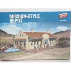 Walthers 932-2920 HO Conerstone Series Mission Style Depot Building Kit - Model Train Junction: Quality Parts and Art Supplies Sale
