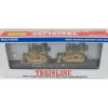 Walthers 931-755 HO Conrail 50' Flatcar w/ (2) Bulldozers - Model Train Junction: Quality Parts and Art Supplies Clearance