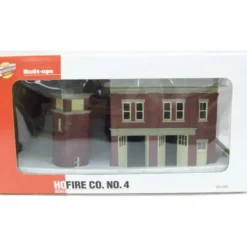 Walthers 933-2809 HO Fire Co. No. 4 Cornerstone Series Assembled Built-Ups - Model Train Junction: Quality Parts and Art Supplies Outlet