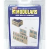 Walthers 933-3723 HO Large Wall & Windows Modular Kit - Model Train Junction: Quality Parts and Art Supplies New