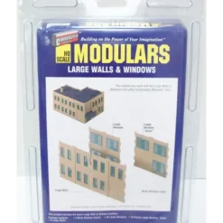 Walthers 933-3723 HO Large Wall & Windows Modular Kit - Model Train Junction: Quality Parts and Art Supplies New