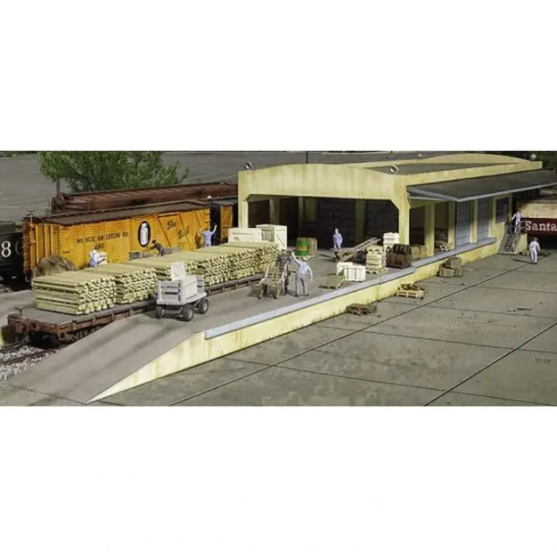 Trains*Walthers 933-2918 HO Open Air Transload Building Kit - Model Train Junction: Quality Parts and Art Supplies