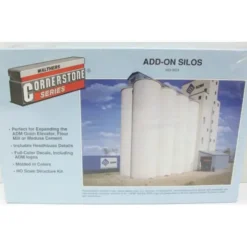 Walthers 933-3023 HO Scale Add-On Silos Structure Kit - Model Train Junction: Quality Parts and Art Supplies Sale