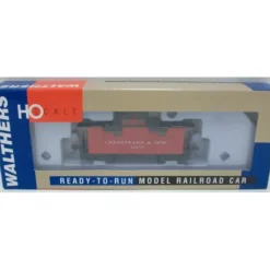 Walthers 932-7521 HO Scale C&O Wood Caboose #90776 - Model Train Junction: Quality Parts and Art Supplies New