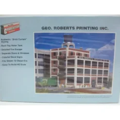 Walthers 933-3046 HO Scale George Roberts Printing Inc.Building Kit - Model Train Junction: Quality Parts and Art Supplies Clearance
