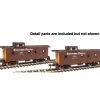 Walthers 932-27607 HO Southern Pacific C-30-1 Wood Caboose Kit (Set of 2) LN/Box - Model Train Junction: Quality Parts and Art Supplies Hot