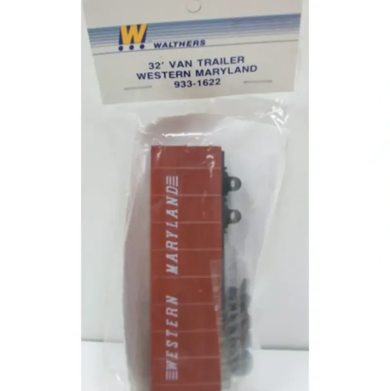 Trains*Walthers 933-1622 HO Western Maryland 32'''' Van Trailer Kit - Model Train Junction: Quality Parts and Art Supplies
