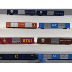 Walthers & Athearn HO Scale 86' Hi-Cube Boxcars: GTW, N&W, IC, DT&I, B&O [8] - Model Train Junction: Quality Parts and Art Supplies New